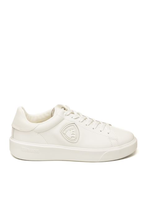 White leather buck sneaker BLAUER | BUCK07PELLE -WHITE